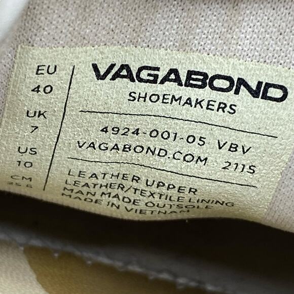 Vagabond Women's Judy Cream Platform Lace Up Sneakers Size US 10 - Picture 10 of 11